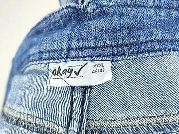 patchworkowe jeansy: Szorty damskie, rozmiar 3XL — 4