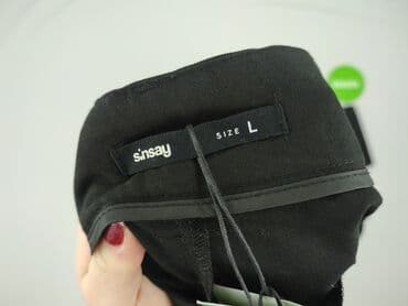 spodnie malwiny: Spodnie materiałowe damskie, rozmiar L — 4