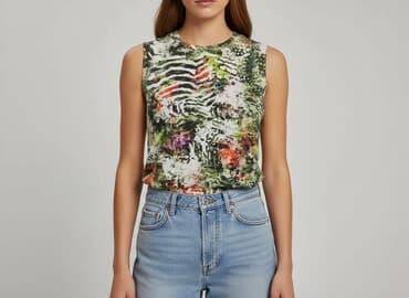 zielona koszulka zara: Zara, T-shirt damski, rozmiar S — 5