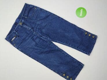 cropped blue jeans: Spodnie 3/4 damskie, rozmiar L — 2