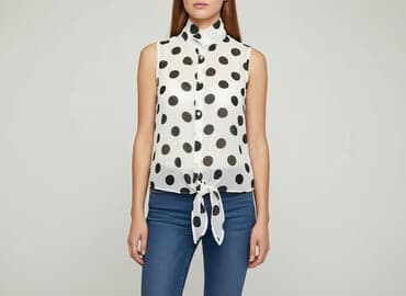 koszulka z tiulem: Amisu, Bluzka damska, rozmiar L — 7