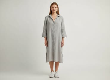 lniane sukienki dla puszystych: Sukienka damska, rozmiar S — 1