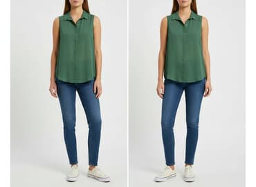 zielone bluzki hm: H&M, Bluzka damska, rozmiar M — 7