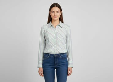 bluzka w paski meska: Koszula damska, rozmiar L — 1