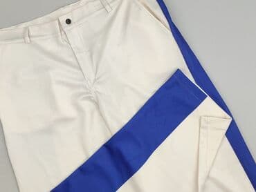 biale klapki a'la hermes: Material trousers for women, size XL — 1