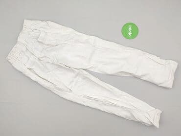 zara biale spodnie lniane: Spodnie materiałowe damskie, rozmiar S — 3