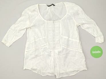 biała bluzka z krótkim rękawem zara: Zara, Bluzka damska, rozmiar L — 3