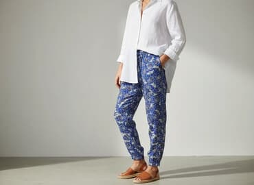 coccodrillo piżamy: Up FASHION, Spodnie materiałowe damskie, rozmiar M — 6