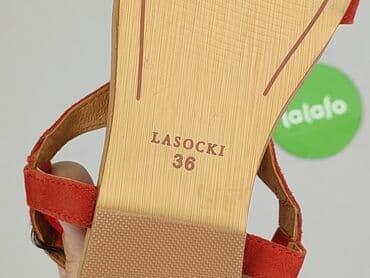 lasocki biale trampki: Sandały damskie, rozmiar 36 — 4