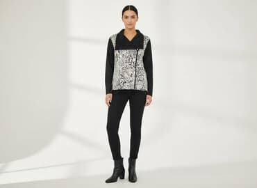 sukienka w wężowy wzór: Kardigan damski, rozmiar S — 5