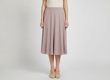 spódnice midi pudrowy róż: Spódnica damska, rozmiar S — 1