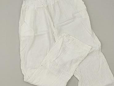 Białe damskie spodnie z fakturowanej tkaniny, Made in Italy. - Krój