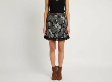 czarne spódniczka plisowane: Spódnica damska, L — 8