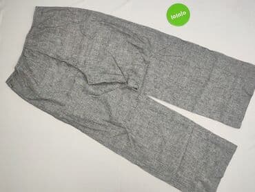 joggery lniane damskie: Spodnie materiałowe damskie, rozmiar L — 3