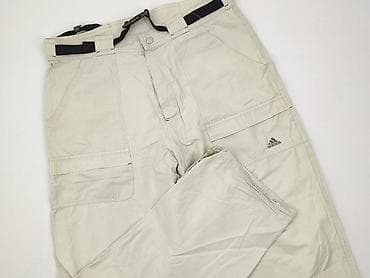 cargo: Spodnie męskie adidas – beżowe, trekkingowe/cargo - Model z — 1