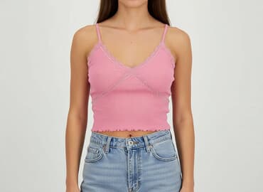 koszulka na ramiaczkach z koronka: House, Top damski, rozmiar XL — 1