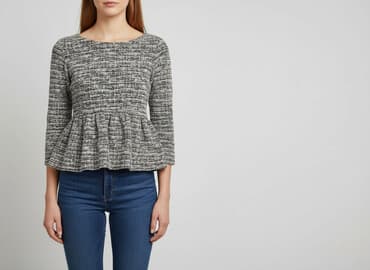 sukienka rozkloszowana dekolt łódka: Bluzka damska, rozmiar M — 6