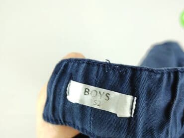 czarne wzorzyste rajstopy: Material trousers, Boys, 12 years, 146/152, condition - Very good — 4