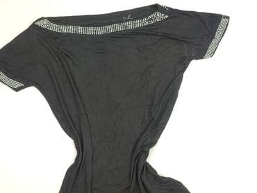 czarne bluzki krótki rękaw obcisła: Women's blouse, size S (EU 36) — 1