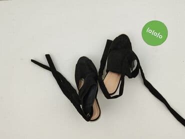 buty na koturnie z futerkiem: Sandały damskie, rozmiar 41 — 17