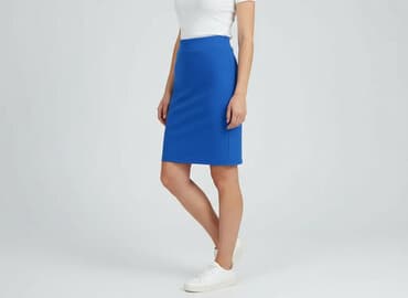 kobaltowa spódnice: Spódnica damska, rozmiar S — 5