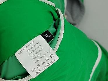 kurtki stoprocent: Męska kurtka z kapturem i podszewką dresową – zielona - Rozmiar: XL — 4