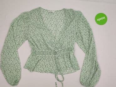 koszula zielone paski: Stradivarius, Bluzka damska, L — 2