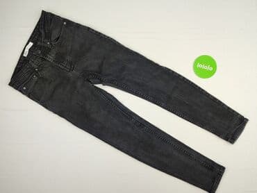 zara spodnie czarne z wysokim stanem: Zara, Jeansy damskie, rozmiar M — 2