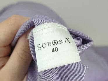 koszulka z długim rękawem w paski: Bluzka damska, rozmiar L — 4