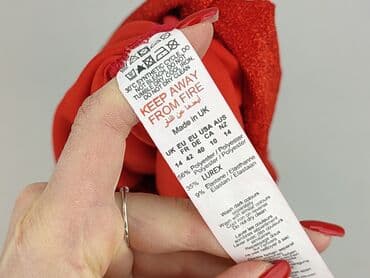 czerwona obcisła sukienka h: H&M, Spódnica damska, rozmiar XL — 4