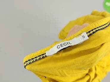 żółte bluzki z krótkim rękawem: Cecil, Bluzka damska, rozmiar S — 4