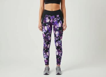 kombinezon narciarski damski różowy: Legginsy Sportowe damskie, rozmiar S — 5