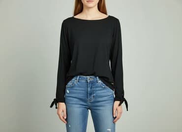 czarna bluza 134: Top Secret, Bluzka damska, rozmiar XS — 6