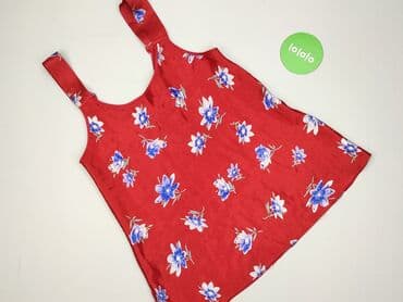 czerwona bluzka z dekoltem v: Bluzka damska, rozmiar S — 4