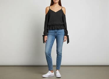 sukienka nakd: NA-KD, Bluzka damska, rozmiar XS — 6