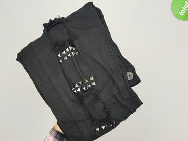 rockowe spodnie: Jeansy damskie, rozmiar L — 6