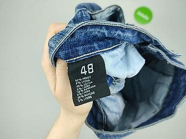 jeansy jasne: Spodnie 3/4 damskie, rozmiar 4XL — 4