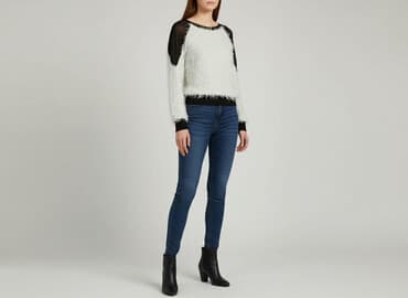 buty zimowe na szeroką stopę: Sweter damski, rozmiar M — 6