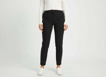 długie spodnie damskie dla wysokich: Spodnie materiałowe damskie, rozmiar S — 5