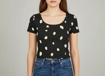 bluzki z gumką na dole plus size: Top damski, rozmiar M — 1