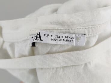 biały t shirt zara: Zara, T-shirt damski, rozmiar S — 4