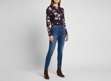 liliowa bluzki zara: Bluzka damska, rozmiar S — 5