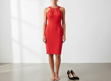 sukienka midi i kozaki: Boohoo, Women`s dress, size L — 1