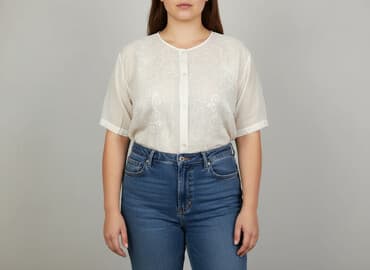 koszulka damska z haftem parzenica: Women's blouse, size 2XL — 1