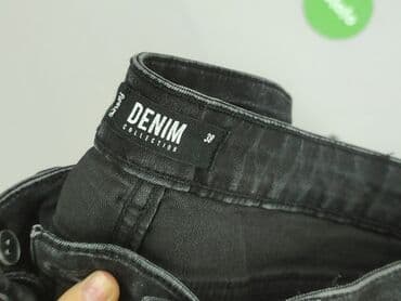 czarne skinny jeans: Denim Collection, Jeansy damskie, rozmiar M — 4