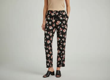 modne duże rozmiary spodnie: Miss Selfridge, Spodnie materiałowe damskie, rozmiar M — 1