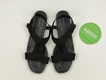 czerwone sandaly plaskie: Sinsay, Sandały damskie, rozmiar 41 — 2