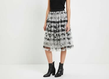 spódnice midi tiulowe w kropki: Topshop, Spódnica damska, rozmiar S — 6