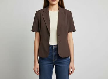 marynarki plus size damskie: Marynarka damska, rozmiar L — 6