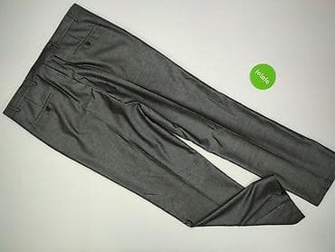 only tailoring: Męskie spodnie garniturowe – grafitowe - Klasyczny krój z kantem - — 3